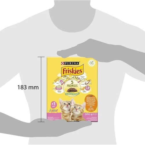 Сухой корм Friskies Junior для котят с курицей, молоком и овощами 3х300 г (7613031868360): Возраст Котята