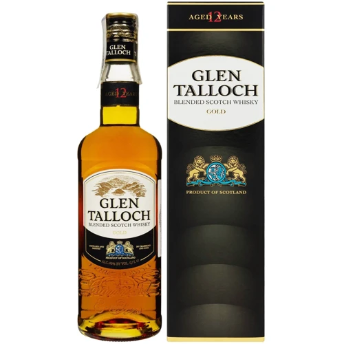 Виски Glen Talloch Gold 12 YO Deluxe Blended Scotch 40% 0.7 л (FSH_8711114472646)