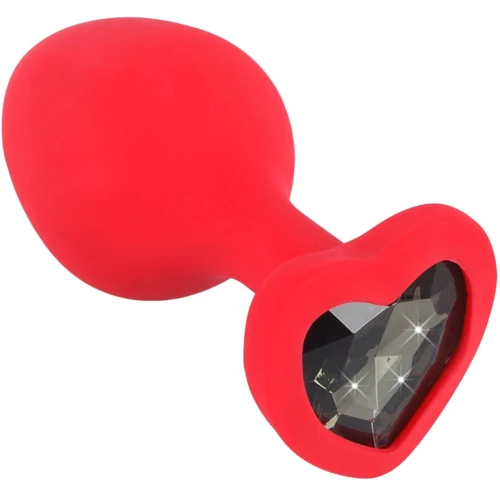 Анальная пробка с кристаллом Orion Silicone Plug Medium