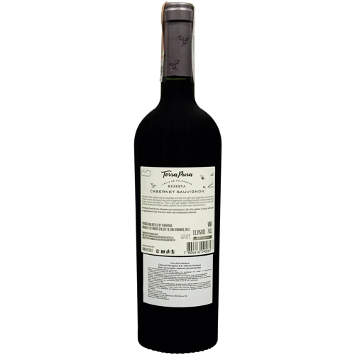 Вино Terra Pura Сabernet Sauvignon Reserva 2022 червоне сухе 0.75 л (FSH_7804616090065): Країна виробник Чили