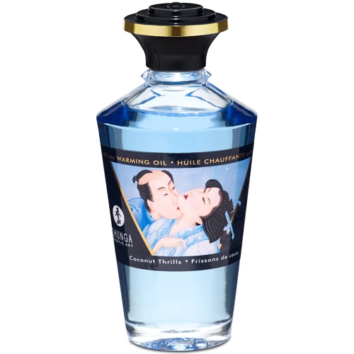 Їстівне зігріваючий масло Warming Oil Intimate Kisses, 100 мл, кокосове хвилювання