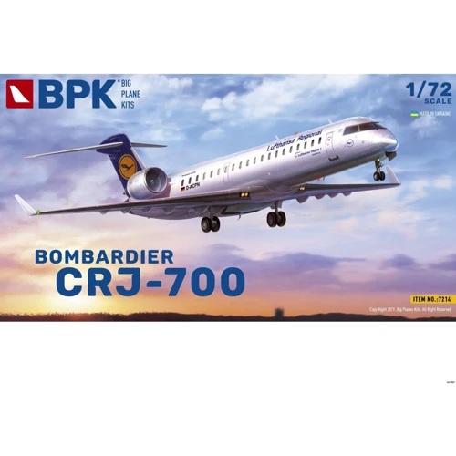 Модель Big Planes Kits Bombardier CRJ-700 авиакомпания Lufthansa Regional (BPK7214)