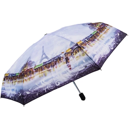 Зонт женский автомат Magic Rain голубой (ZMR49224-2): Механизм Автомат