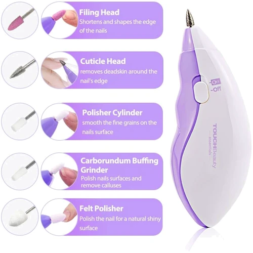 Фрезер для нігтів TOUCHBeauty 5 in 1 Electric Manicure/Pedicure Set TB-0602A фото 5