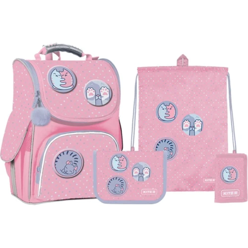 Шкільний набір Kite Hugs&Kitten 501S (set_k22-501s-3 (led))