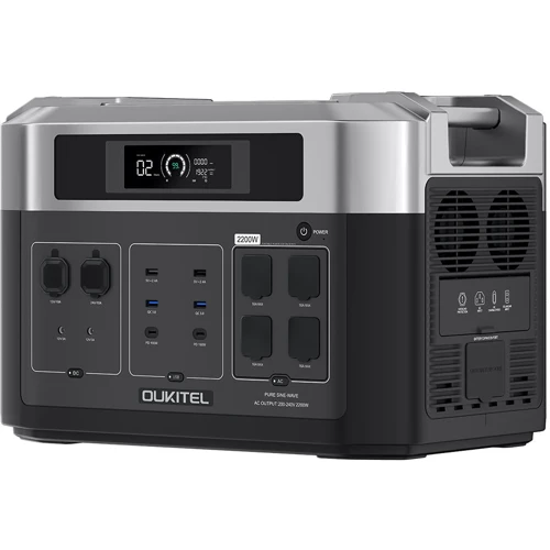 Зарядная станция Oukitel BP2000E Solar Generator 2200W: Особенности модели Дисплей, Чистая синусоида