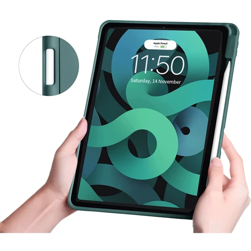 Аксессуар для iPad BeCover Direct Charge Pen with Pencil mount Dark Green for iPad 10.9 (2022 / 2024) / iPad 11 2025 (708496): Тип аксессуара чехол