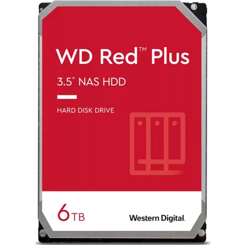 Внутрішній жорсткий диск WD Red Plus Internal NAS 6TB (WD60EFPX)