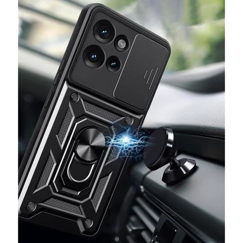 Чохол для телефона BeCover Military Black для Motorola Edge 50 (713050): Тип накладка на заднюю часть