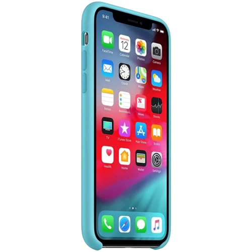 Чехол для iPhone Mobile Case Silicone Soft Cover Ice Blue for iPhone 11 Pro: Материалы силикон