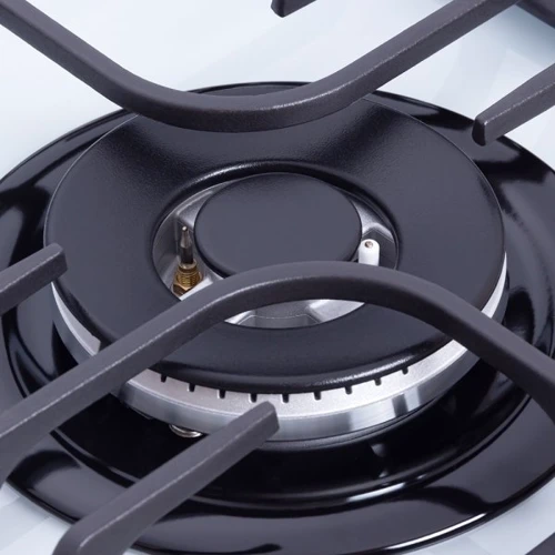 Варочная поверхность газовая Perfelli HGG 61664 WH: Рабочая поверхность стекло (закаленное)