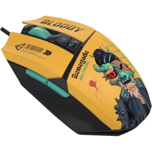 Мышь Bloody W63 Max (Renegade Sunset): Максимальное разрешение сенсора, dpi 12000