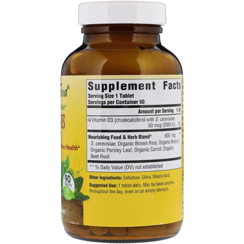 MegaFood Vitamin D3, 2000 IU, 90 Tablets (MGF-10222): Тип Витамин D