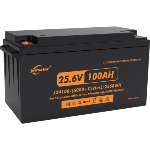 Акумуляторна батарея JSDsolar J24100 LiFePO4 25.6V 100Ah 2.56kwh: Тип LiFePO4