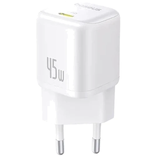 Зарядное устройство Baseus USB-C Wall Charger GaN 1C 45W White (P10176800213-00): Особенности Быстрая зарядка, Power Delivery (PD), USB-C