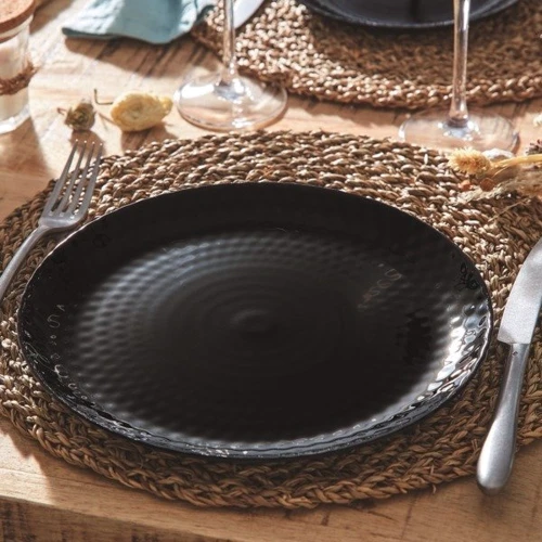 Тарелка Luminarc Pampille Black 25 см (Q4618): Крышка нет