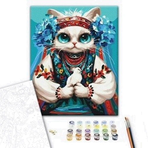 Картина по номерам Brushme Кошка Свобода ©Марианна Пащук 40х50 см (BS53802): Производитель Brushme