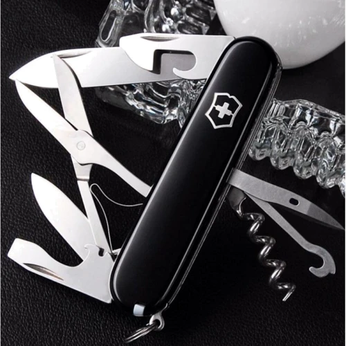 Мультитул Victorinox Climber 91мм/14функцій/чорний (1.3703.3B1): Тип мини-мультитул