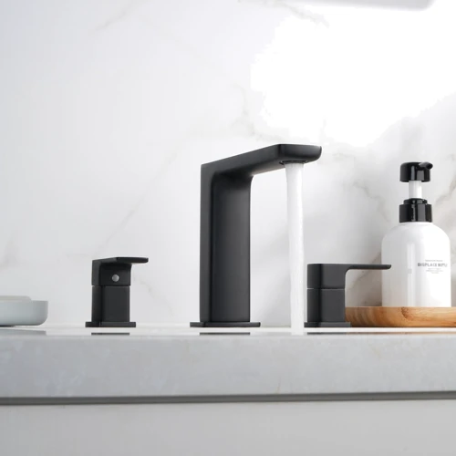 Смеситель для раковины Lefton Widespread 2-handle Bathroom Faucet with Temperature Display-BFWS2402 Matt Black: Вес, кг 2.9