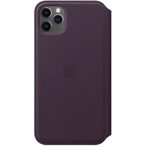 Чехол для iPhone Apple Leather Folio Case Aubergine (MX092) for iPhone 11 Pro Max