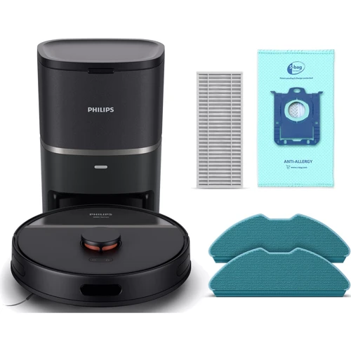 Робот уборщик Philips HomeRun 3000 Series Aqua XU3100/01: Дополнительно Обнаружение препятствий, Циклонная система фильтрации, Умный, Виртуальная стена, Автономные, Автоматическая подзарядка, 2 в 1