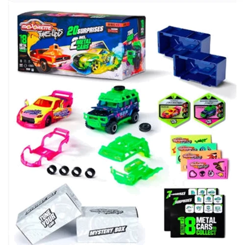 Ігровий набір Majorette Тюнінг. Неон серія 3, 2 машинки, 20 сюрпризів (2051019): Виробник Majorette