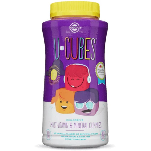 Solgar U-Cubes, Children's Multi-Vitamin & Mineral Gummies Солгар Мультивитамины и минералы для детей жевательные 60 конфет