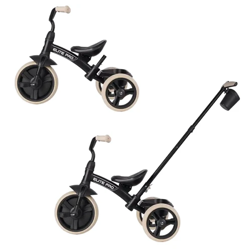 Велосипед QPLAY трехколесный детский Elite Pro Black (T10-BEliteProBlack): Тип 3х колесный велосипед