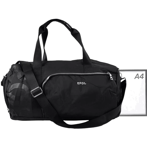 Дорожная сумка Epol черная (VT-6016-06-black): Материал Полиэстер