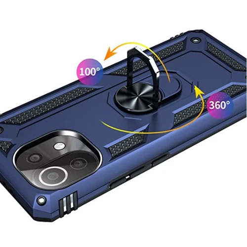 Чохол для телефона BeCover Military Blue for Xiaomi Mi 11 Lite / Mi 11 Lite 5G (706643): Матеріал TPU (Термополиуретан) і пластик