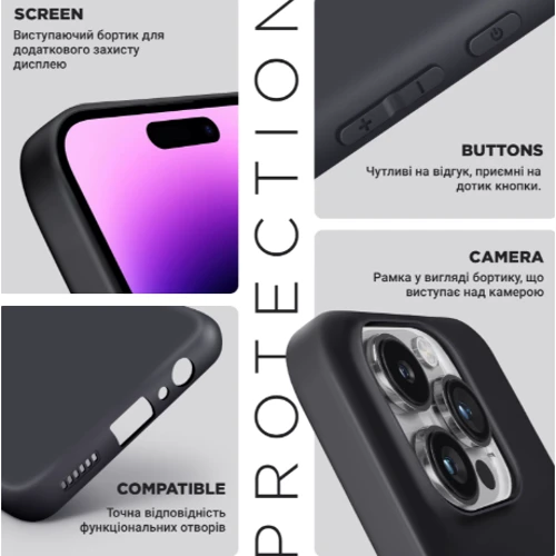 Чохол для телефона ArmorStandart Matte Slim Fit Camera cover Black для OPPO A60 4G (ARM78568): Матеріал TPU (термополиуретан)