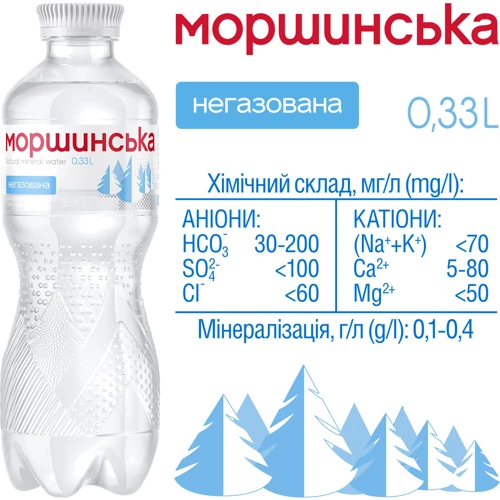 Вода Моршинська минеральная природная столовая негазированная 12х0.33 л (DS48200170009181): Вид Вода