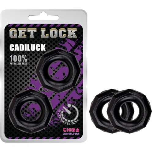 Набор эрекционных колец Chisa Get Lock Cadiluck Black
