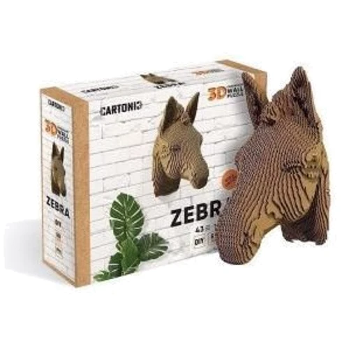 Картонный настенный конструктор Cartonic 3D Puzzle ZEBRA