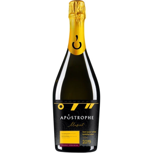 Вино Apostrophe Muscat біле напівсолодке 0.75л (PRA4820233640479)