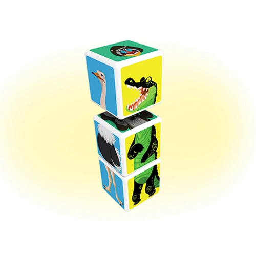 Geomag MAGICUBE Savana Animals 3 cubes | Магнитные кубики Животные саванны: Количество деталей, шт. 3