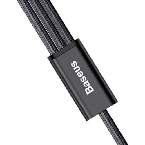 Кабель Baseus USB Cable to Lightning/microUSB/USB-C Rapid 1.2m Black (CAMLT-SU01) фото 4
