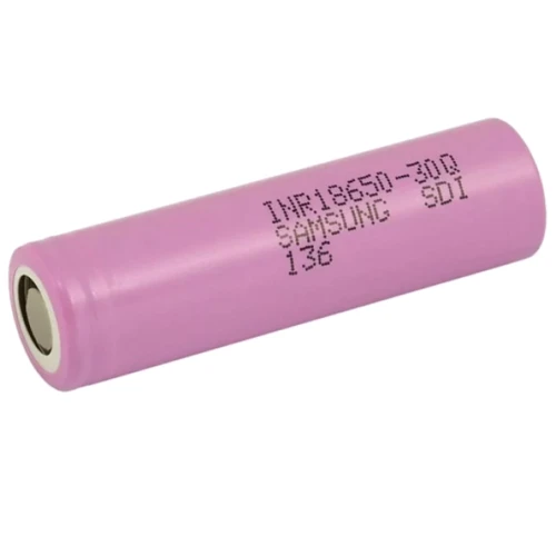 Samsung 18650 3000mAh Li-ion 1шт (INR18650-30Q): Емкость 3000 мАч
