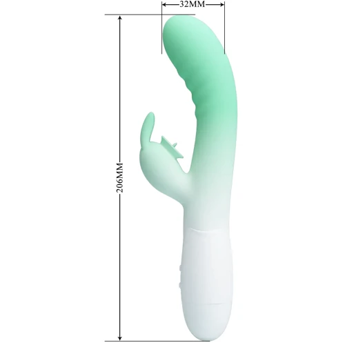 Вибратор LYBAILE Pretty Love Cerberus Rabbit Vibrator Light Green (BI-014795-A1B)