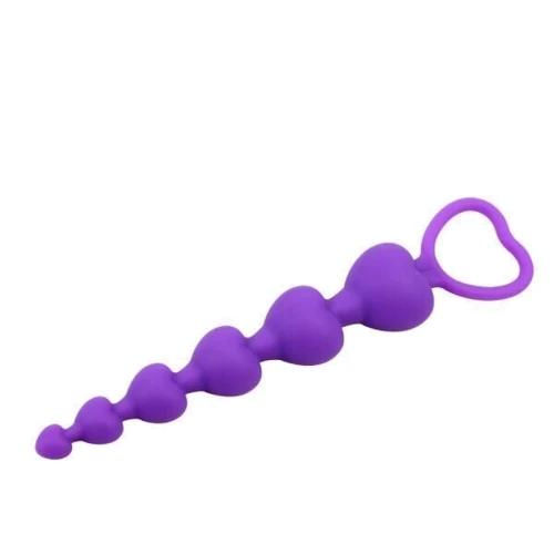Анальная цепочка Chica Heart Booty Beads-Purple, 291353