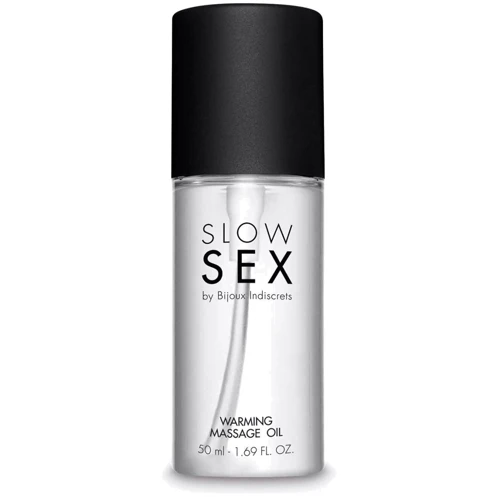 Разогревающее съедобное массажное масло Bijoux Indiscrets Slow Sex Warming massage oil