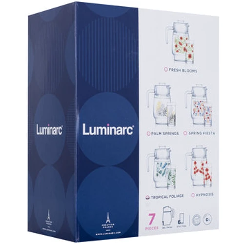 Набор для напитков Luminarc AMSTERDAM TROPICAL FOLIAGE 7 предметов (P4821): Материал Ударопрочное стекло