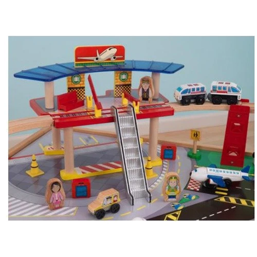 Залізниця KidKraft Airport Express Train Set and Table (17975) фото 3