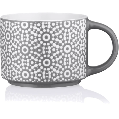 Кружка Ardesto Weaving G фарфор 330 мл Бело-черный (AR3473G)