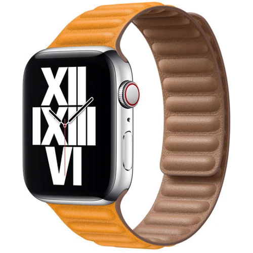 Аксессуар для Watch Apple Leather Link California Poppy Size M/L (MY9Q2) for Apple Watch 42/44/45/49mm: Совместимость Apple Watch 49mm, Apple Watch 44mm, Apple Watch 42mm, Apple Watch 45mm