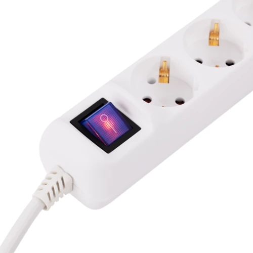 Сетевой фильтр 2E 5 розеток, 10 м, White (2E-U05ES15M10WH): Тип розеток Евророзетки