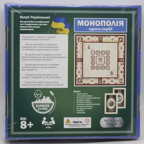 Настольная игра Bunker Games Монополия: Искатели приключений (002-М)