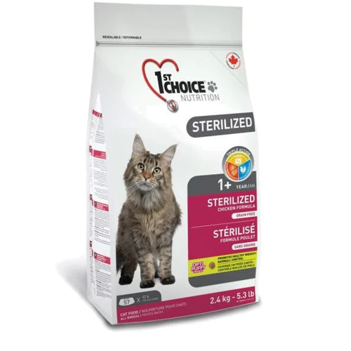 Сухий корм для кастрованих котів і стерилізованих кішок 1st Choice Sterilized 5 кг