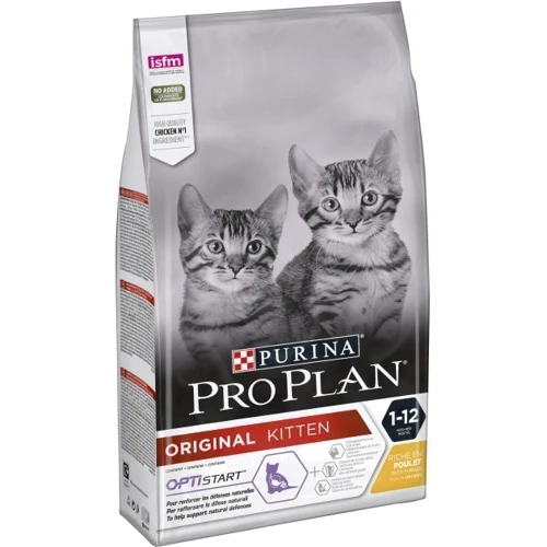 Комплект кормов Pro Plan Original Kitten для котят сухой с курицей 1.5 кг + Pro Plan Junior влажный с индейкой 2х85 г (7613039767801): Возраст Котята