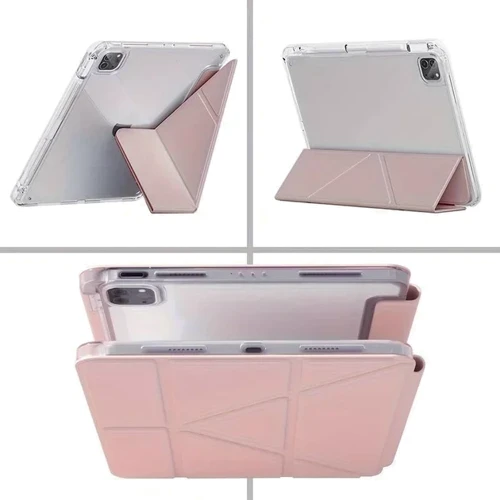 Аксесуар для iPad BeCover Ultra Slim Origami з Pencil Mount Pink для iPad Pro 11 M4 2024 (711691): Матеріал искусственная кожа